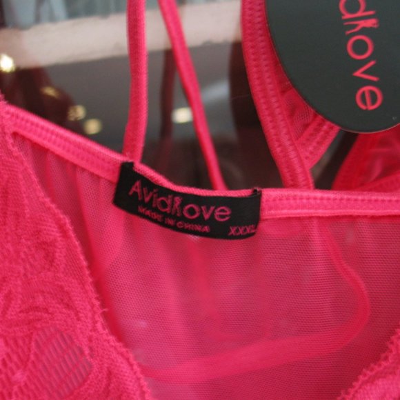 Avid Love | Magenta Babydoll G-String 3XL...NWT - Picture 2 of 8